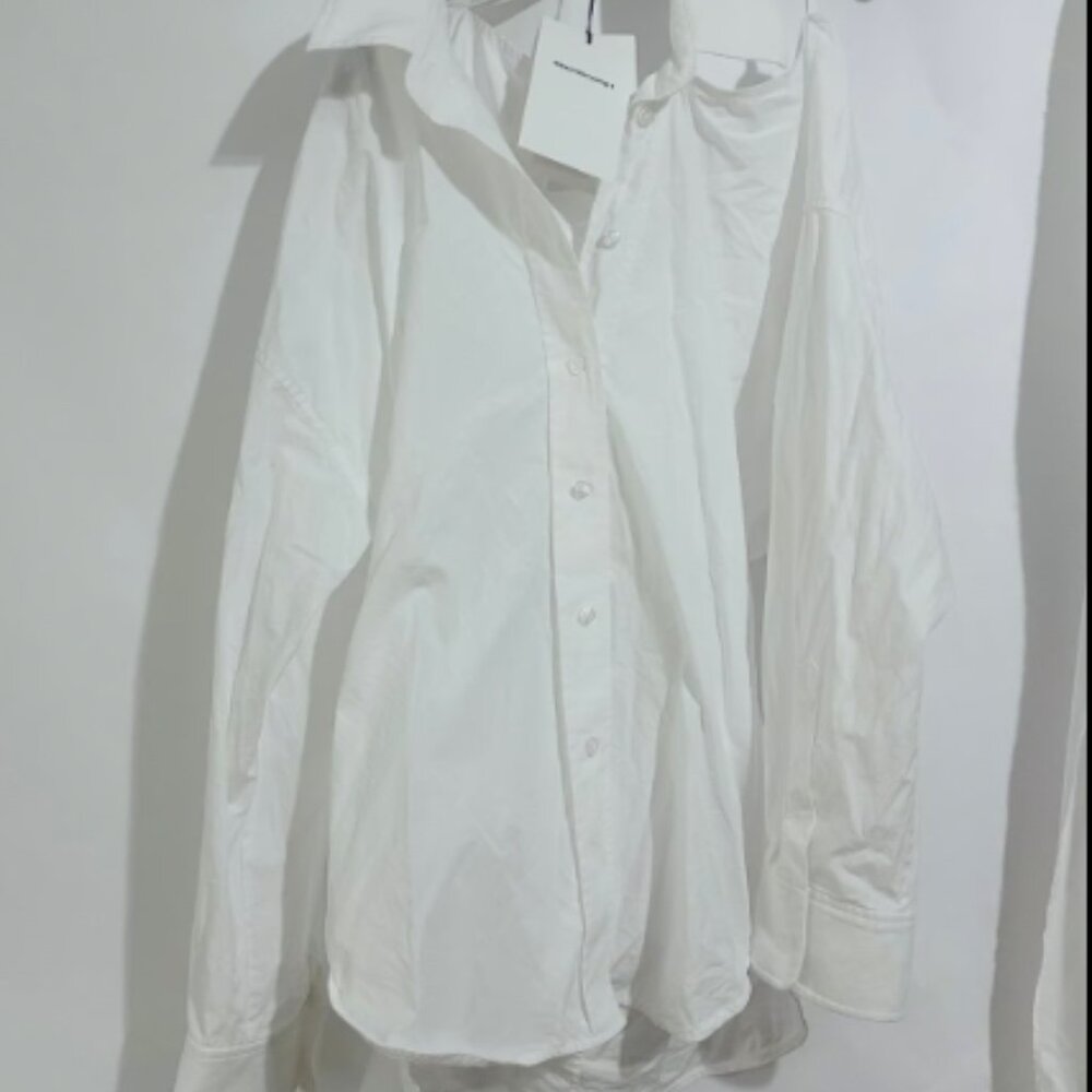 New with Tag T BY ALEXANDER WANG WOMEN SHIRT WITH OPEN BACK NECKLINE